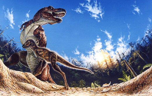 T.rex and chick